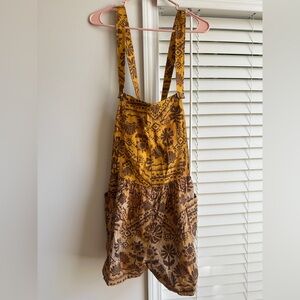 Free People Palm Bay Printed Shortalls